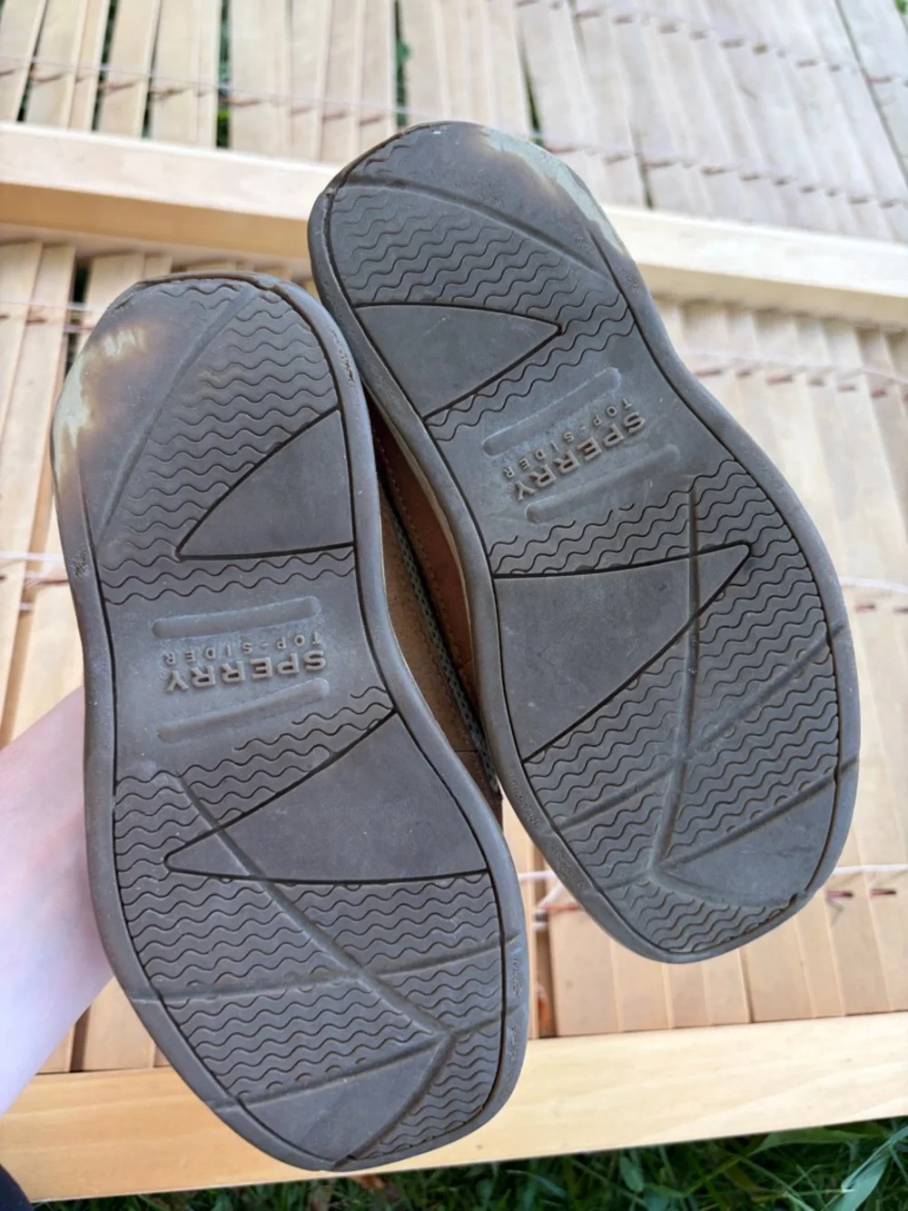 Sperry Kids Brown Leather Moccasin Boat Shoes